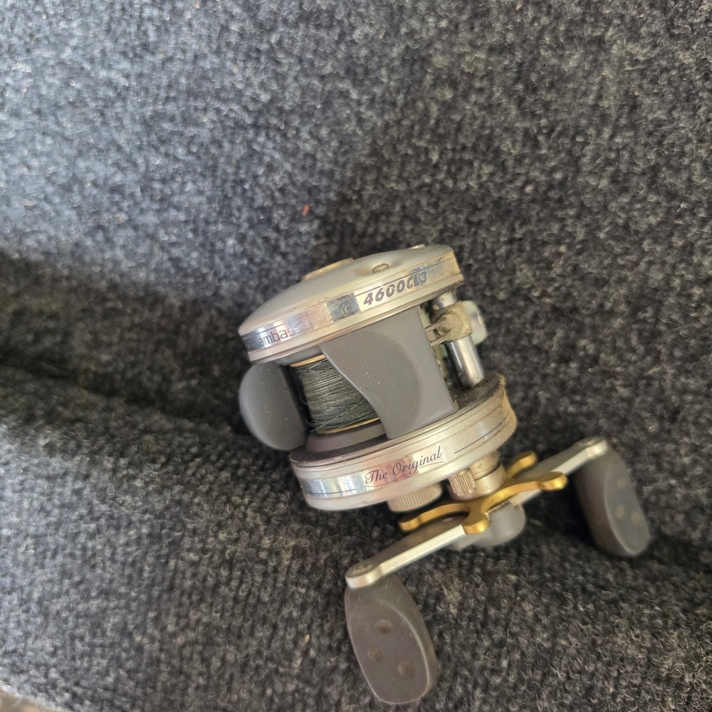 Abu Garcia Ambassadeur 4600CL3 Baitcasting Fishing Reel Made in Sweden Silver